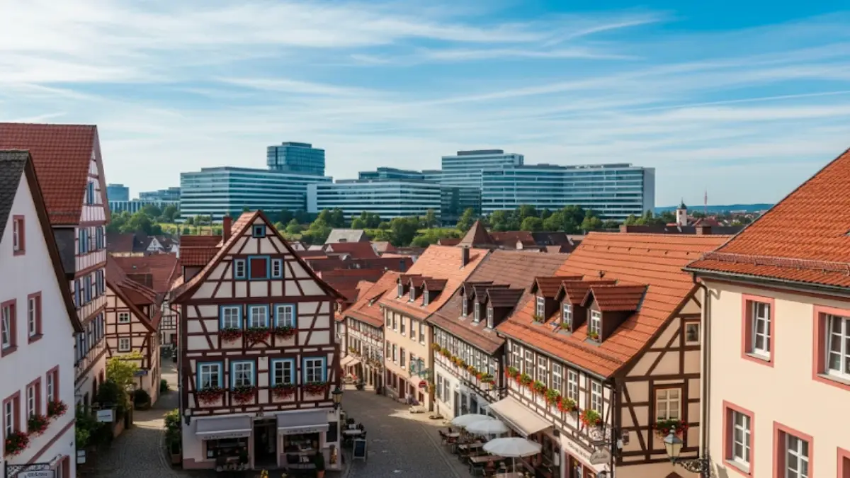 adidasの本社があるドイツ・ヘルツォーゲンアウラハの町並み
