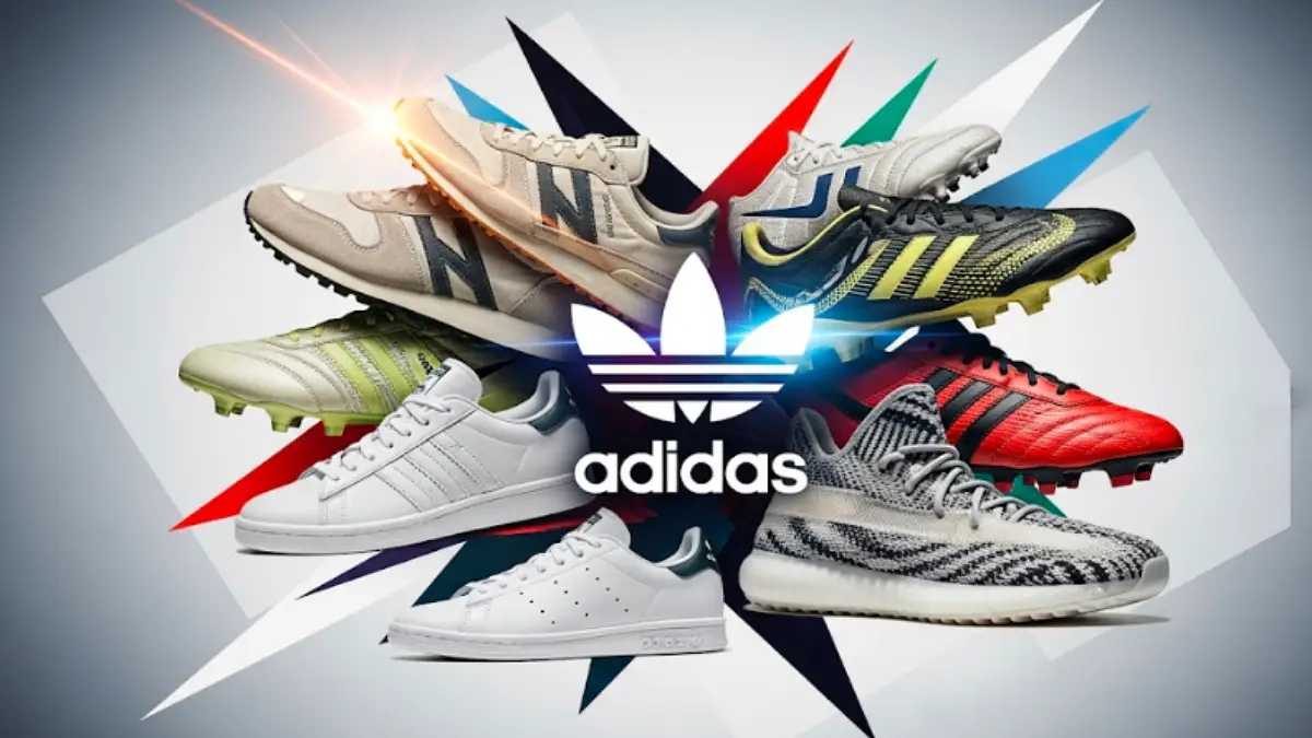 adidasとPUMAを創業したダスラー兄弟の分裂を表すイラスト