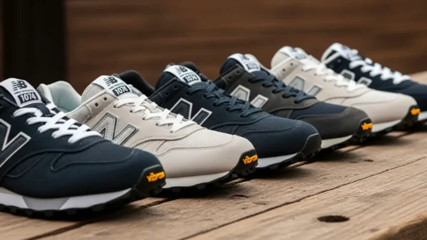 ビブラムソールに交換したニューバランススニーカーの外観とパターン