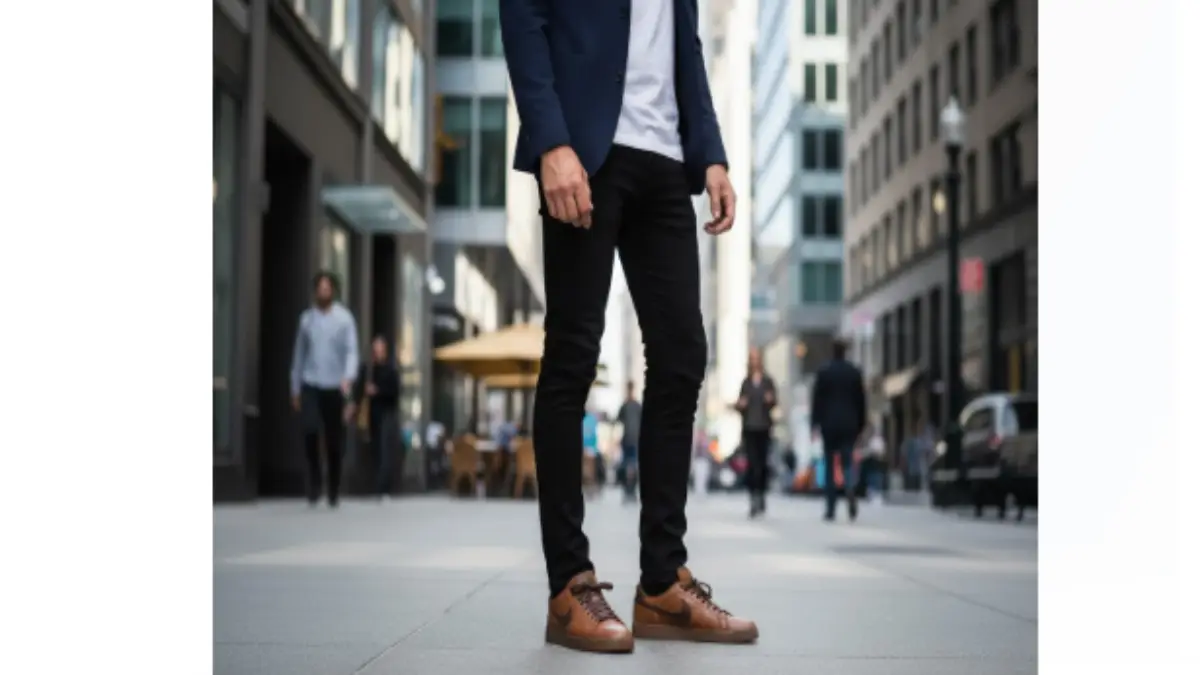 靴紐の色で印象チェンジ!ブラウンスニーカーのカラーバリエーション ブラウンスニーカーと複数カラーの靴紐を並べたフラットレイ画像(ベージュ・ネイビー・グレー)