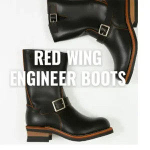 レッド ウィング エンジニア ブーツ 2966 茶芯ブラックの横長写真