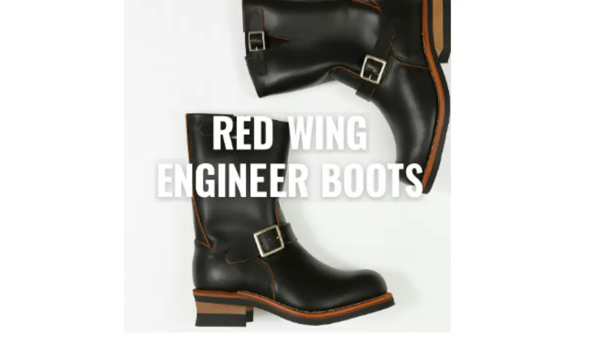 レッド ウィング エンジニア ブーツ 2966 茶芯ブラックの横長写真